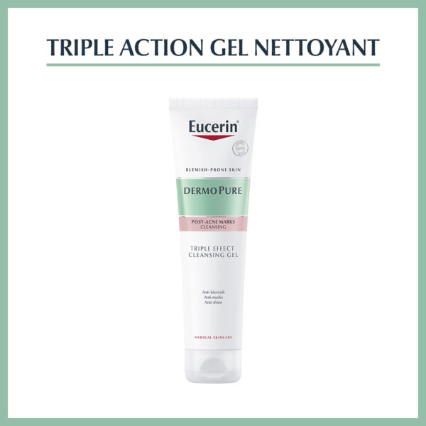 EUCERIN DERMOPURE TRIPLE ACTION GEL NETTOYANT  150ml