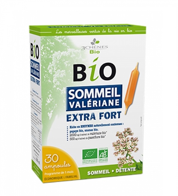 3 CHENES SOMMEIL VALERIANE EXTRA FORT 30 AMPOULES