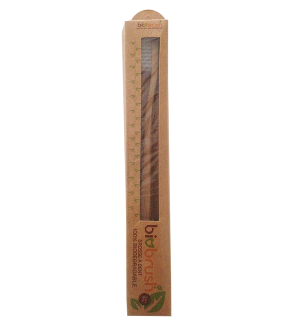 Biobrush – Brosse à dents medium au bamboo et poils de soie