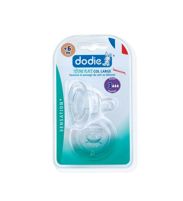 DODIE TETINE PLATE SENSATION+ ANTI COLIQUE D3 +6M X2