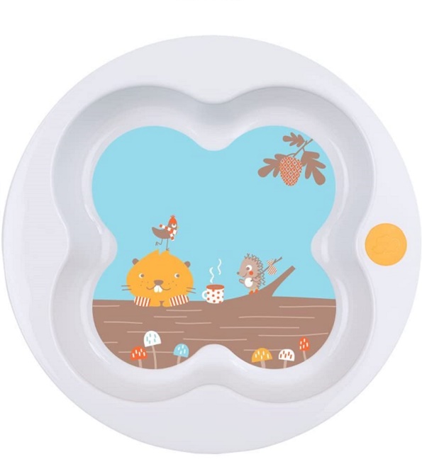 BEBE CONFORT Assiette d’apprentissage avec couvercle +9mois Woodcamp