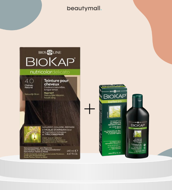 Biokap Delicato 4.0 140ml+shampoing nourissant reparateur 100ml pack