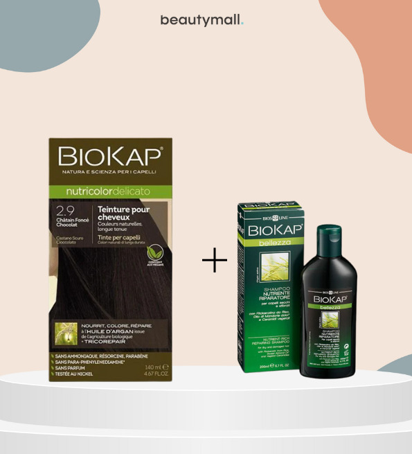 Biokap Delicato 2.9 140ml+shampoing nourissant reparateur 100ml pack