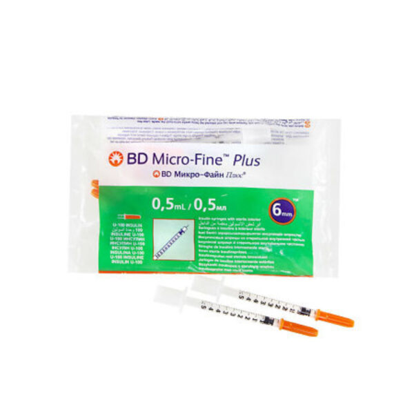 Bd Micro-Fine Plus Seringue Insuline 0.5ml ( 1 )