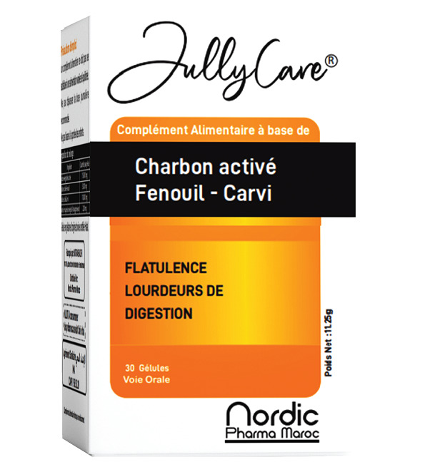 JULLYCARE Charbon Actif 30 Gélules