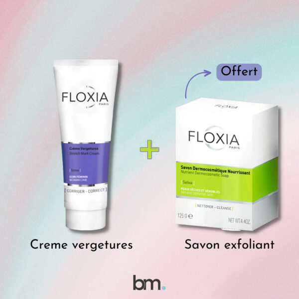 Floxia Creme Anti-Vergetures 125ml = Savon Exfoliant 125G OFFERTE