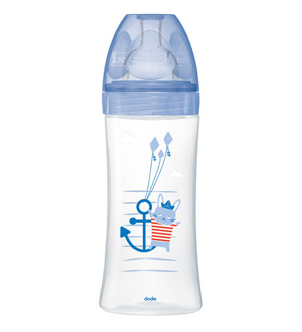 Dodie Biberon senstation + Tetine plate 330ml +6m Mer