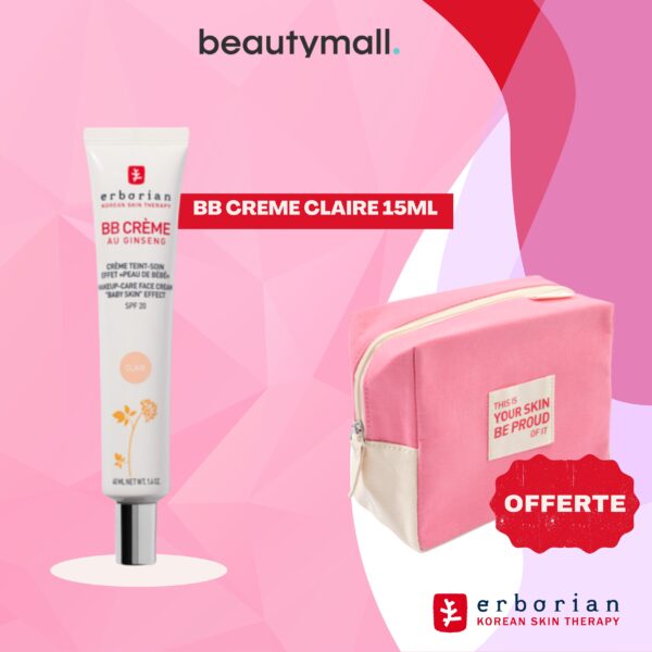 ERBORIAN – BB Creme Claire 15ml = Trousse Offerte