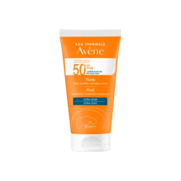Eau Thermale Avène Solaire Fluide Très Haute Protection – Spf 50+ – 50ml