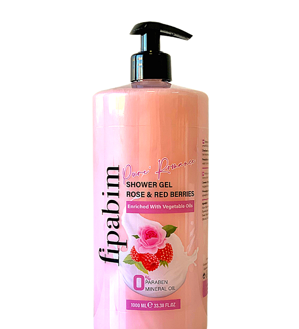 Fipabim Gel Douche Hydratant Roses Et Baies Rouges 1L