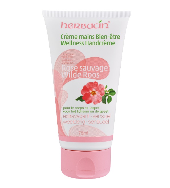 Herbacin hand cream wild rose tube 75ml