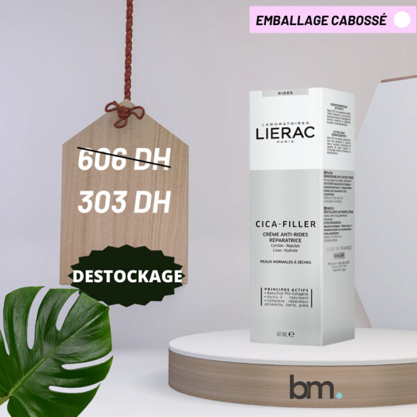 LIERAC CICA-FILLER CRÈME ANTI-RIDES RÉPARATRICE 40 ML – DESTOCKAGE