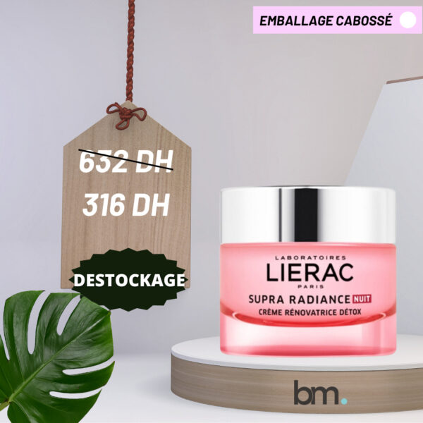 LIERAC SUPRA RADIANCE CRÈME RÉNOVATRICE – NUIT 50 ML – DESTOCKAGE