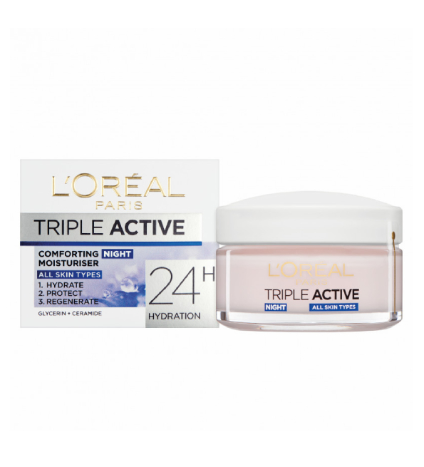 L’oreal Triple Active Créme Hydratante Comfort Nuit 50ml