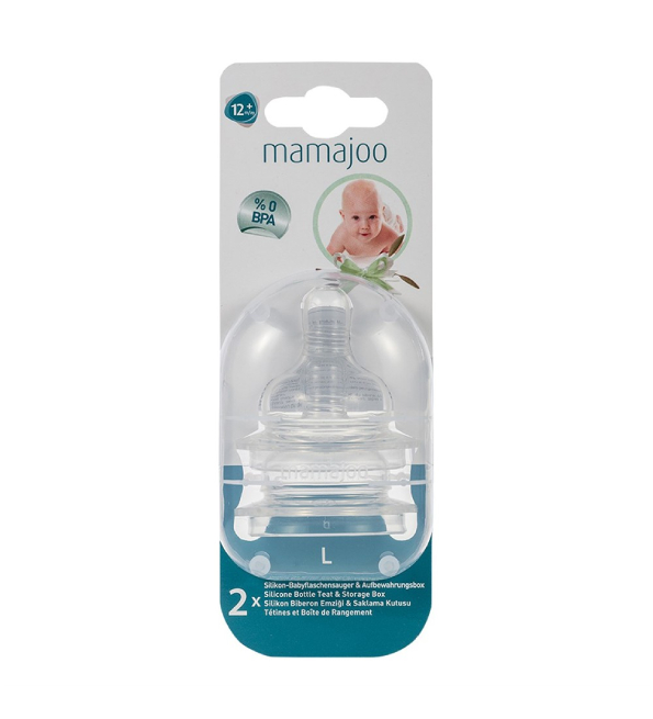 Mamajoo 2 Tetines silicone n°3 L ++12m MMJ1066