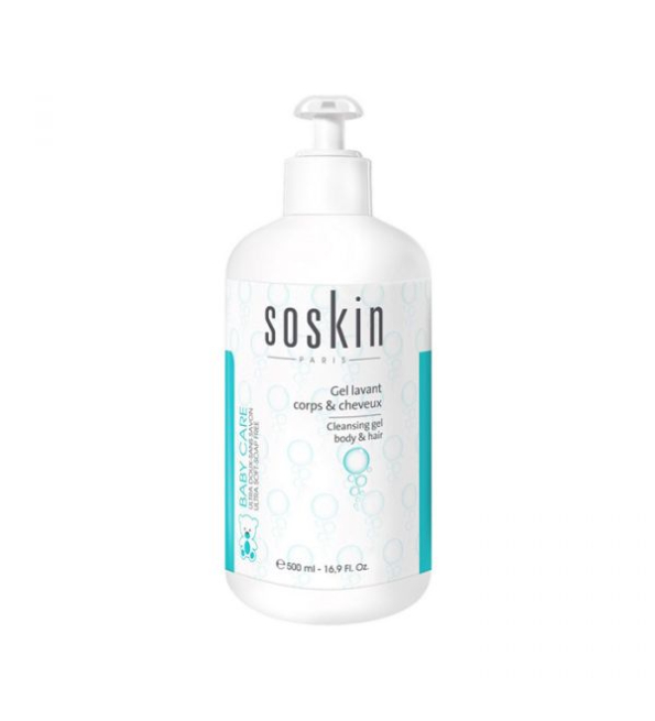 Soskin Baby Gel Lavant Corps Et Cheveux 500 ml