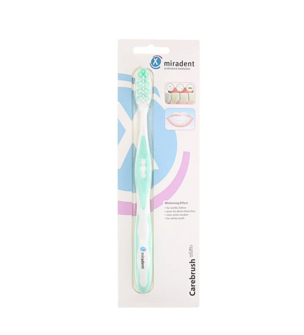 Miradent Brosse à dent Carebrush White Verte