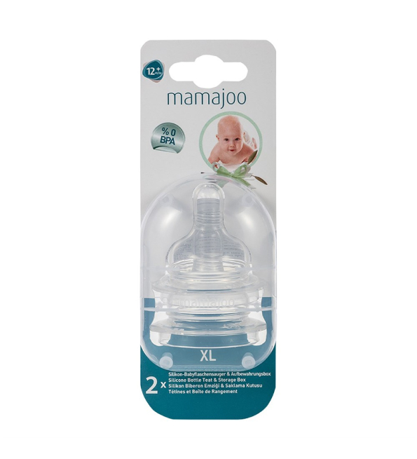 Mamajoo 2 Tetines silicone n°4 XL +0m MMJ1073
