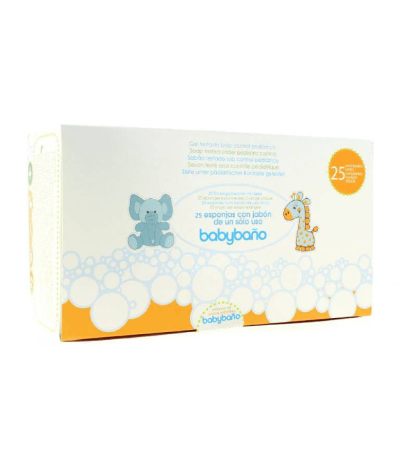 Begobano eponge savonneuse baby bano 25 unités
