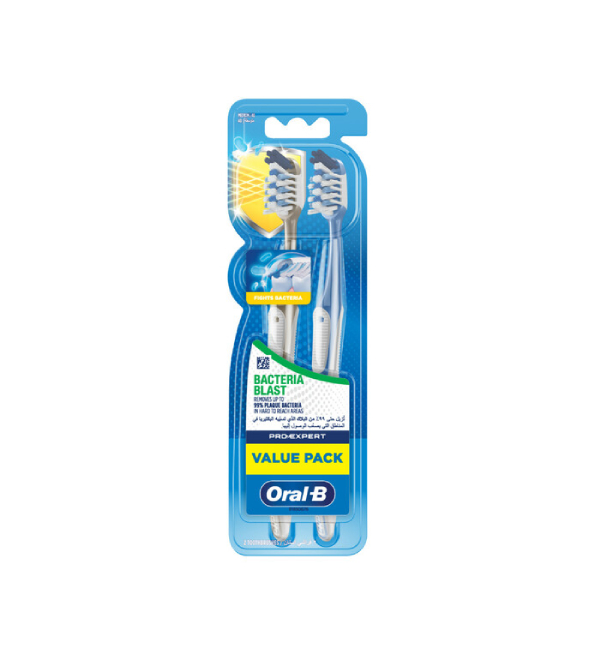 Oral B Bad pro expert plaque bacterienne medium 1+1 pack