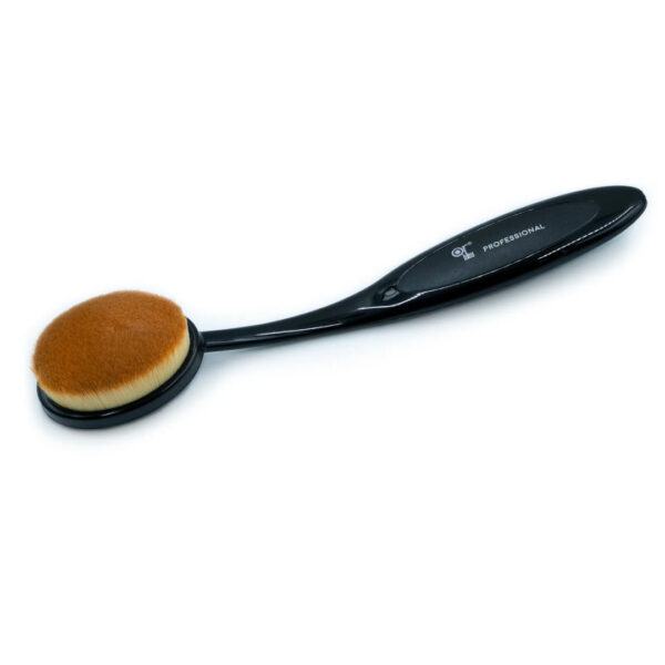 Or Bleu Curved Makeup Brush with Oval Head CT-690