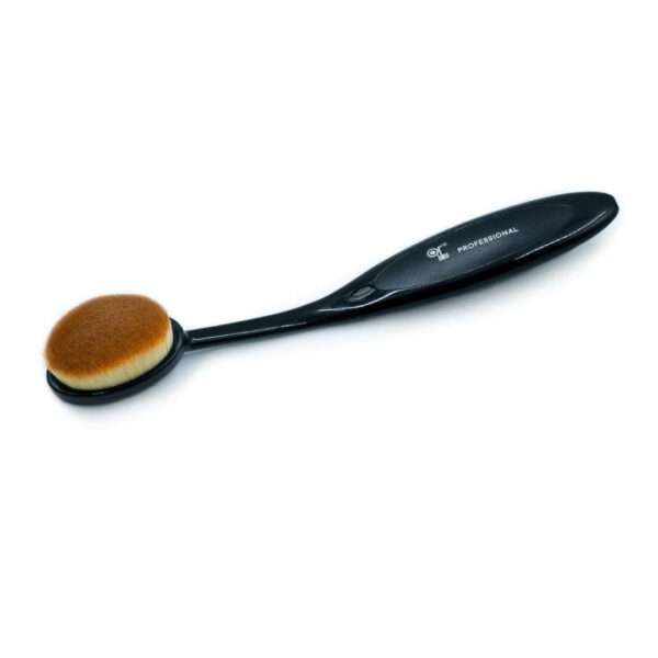 Or Bleu Curved Makeup Brush with Oval Head CT-690