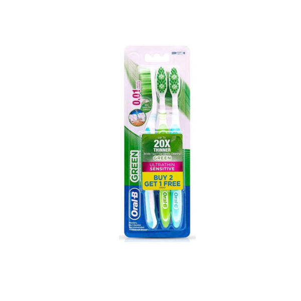 Oral-B Bad Ultrathin Sensitive Green 2+1 Pack