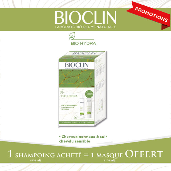 Bioclin Bio Hydra Shampooing Quotidien 400ml = 1 Masque Offert