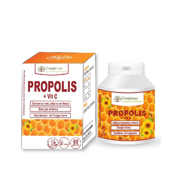 Complemax Propolis + Vitamine C 250mg 60 gelules
