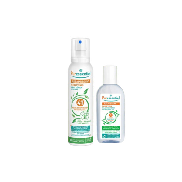 Puress Assainissant Spray Aerien 200ml+Gel Antibacterien 80ml Pack