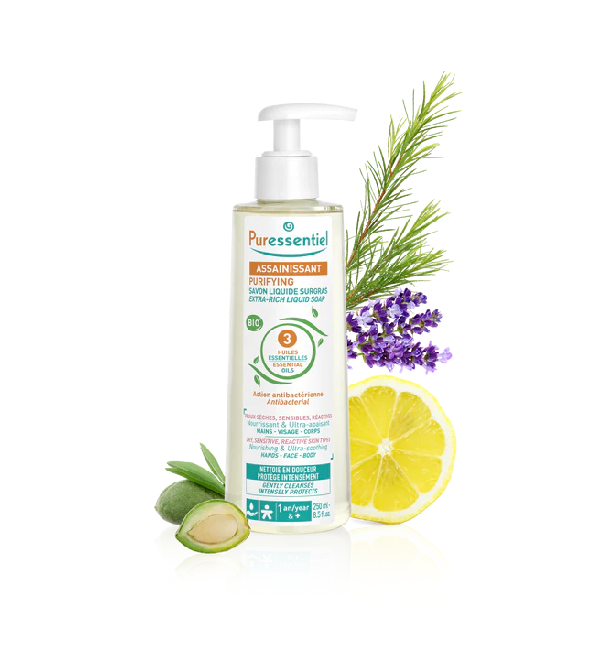 Puressentiel assainissant savon liquide surgras 250ml