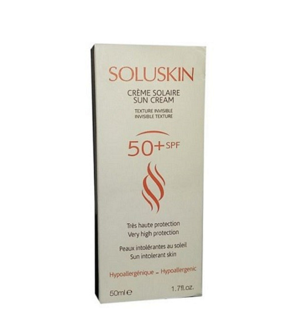 SOLUSKIN Creme Solaire Spf50+ Invisible 50ml
