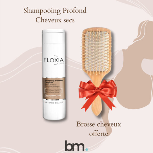 Floxia Shampooing Profond Cheveux Secs 200ml =  Brosse de Cheveux OFFERTE