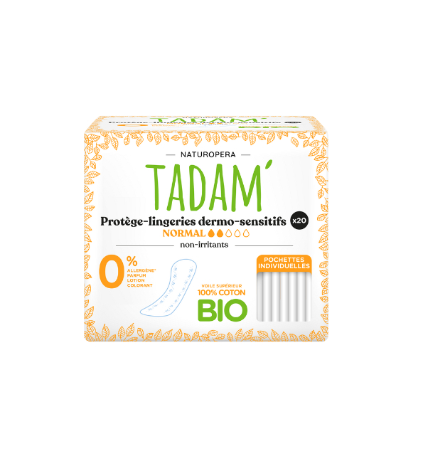 Tadam Protege Lingeries Coton Bio Normal 20un
