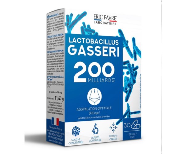 ERIC FAVRE LACTOBACILLUS GASSERI BOITE 30 GÉLULES