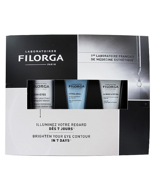 Filorga Pack Optim eyes+ Hydra Hyal 15ml+scrub & Détox 15ml