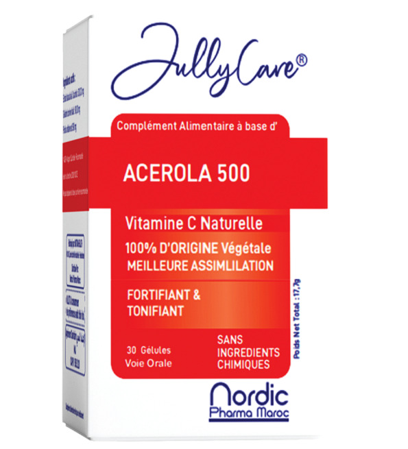 JULLYCARE ACÉROLA 500 – 30 Gélules