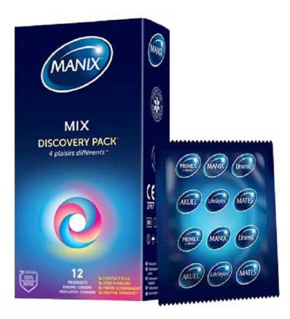 MANIX MIX Boite de 12 Préservatifs