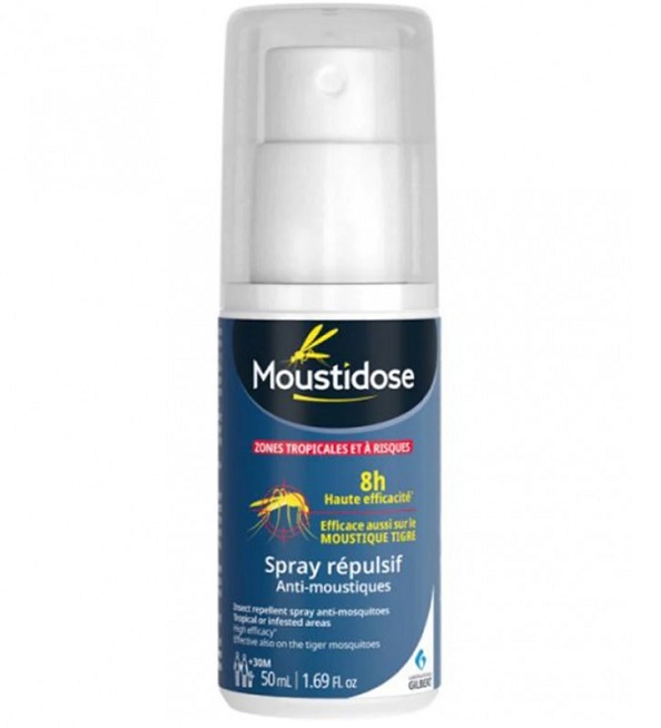 MOUSTIDOSE SPRAY RÉPULSIF ADULTES ZONES INFESTÉES 50ML