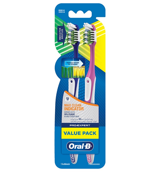 Oral-B Bad Pro-Expert Maxi Clean Indicateur Soft lot de 2
