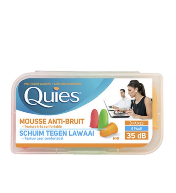 Quies Mousse Anti Bruit 3 Paires