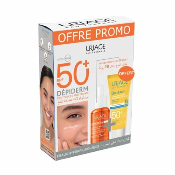 Uriage Depiderm Booster Eclat + Bariesun Fluide Anti-taches