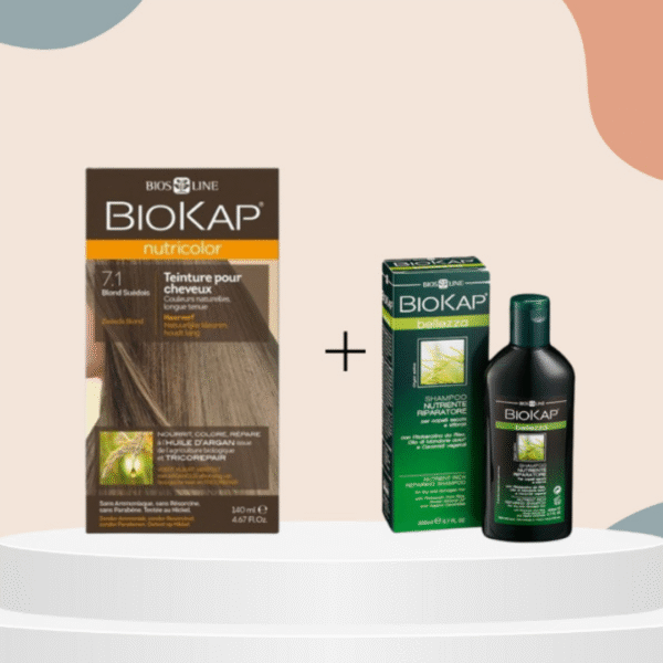 Biokap nutricolor 7.1 140ml+shampoing nourissant reparateur 100ml pack
