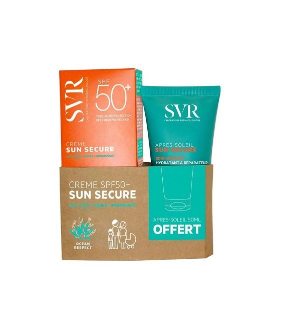 SVR ECRAN SUN SECURE CREME SPF 50ML = LAIT APRES SOLEIL 50ML OFFERT